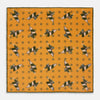 View 1 of product The Turnbull & Asser Yellow Windsurfer Double-Faced Silk Print Pocket Square features playful windsurfers on yellow silk, with a contrasting edge for a refined touch.