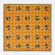 Yellow Windsurfer Double-Faced Silk Print Pocket Square