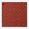 Red Windsurfer Double-Faced Silk Print Pocket Square