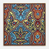 Cream Plaited Paisley Silk Print Pocket Square