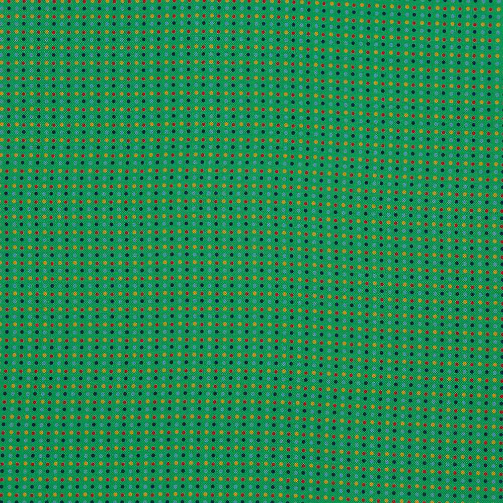 Green Spotted Silk Pocket Square