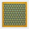Yellow Medallion Print Silk Pocket Square