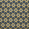 Tan Medallion Print Silk Pocket Square