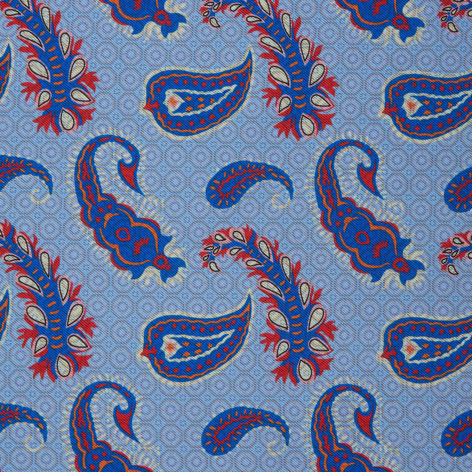 Sky Blue Double-Sided Silk Pocket Square