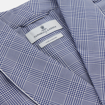 Navy Check Cotton Gown