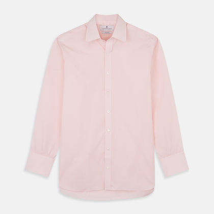 Pink Fine Stripe Regular Fit Shirt with T&A Collar