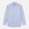 View 1 of product Turnbull & Asser Pink and Blue Glen Check Tailored Fit Shirt with a Kent Collar, laid flat on a white background.