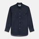 Navy Chambray Weekend Fit Shirt with Dorset Collar and 1-Button Cuffs
