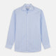 Tonal Blue Stripe Tailored Fit Shirt with Kent Collar