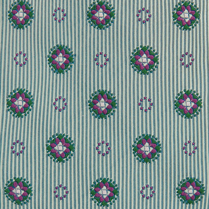 Green Multi Floral Motif Silk Tie Image 2