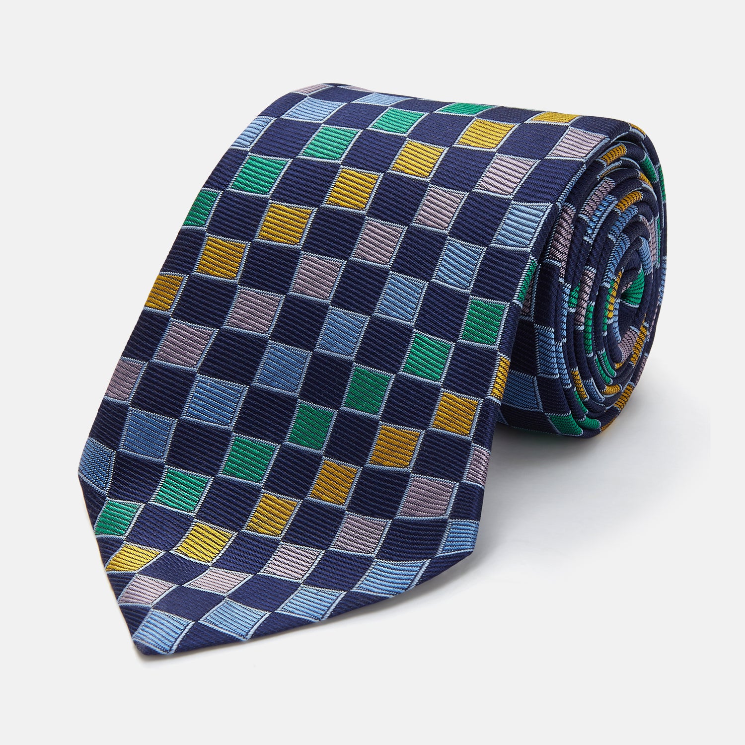 Multi Check Silk Tie