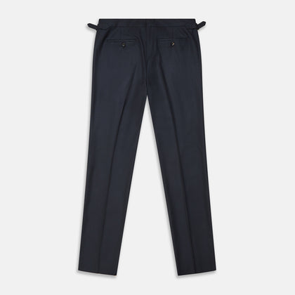 Navy Escorial Wool Jonathan Trousers Image 2