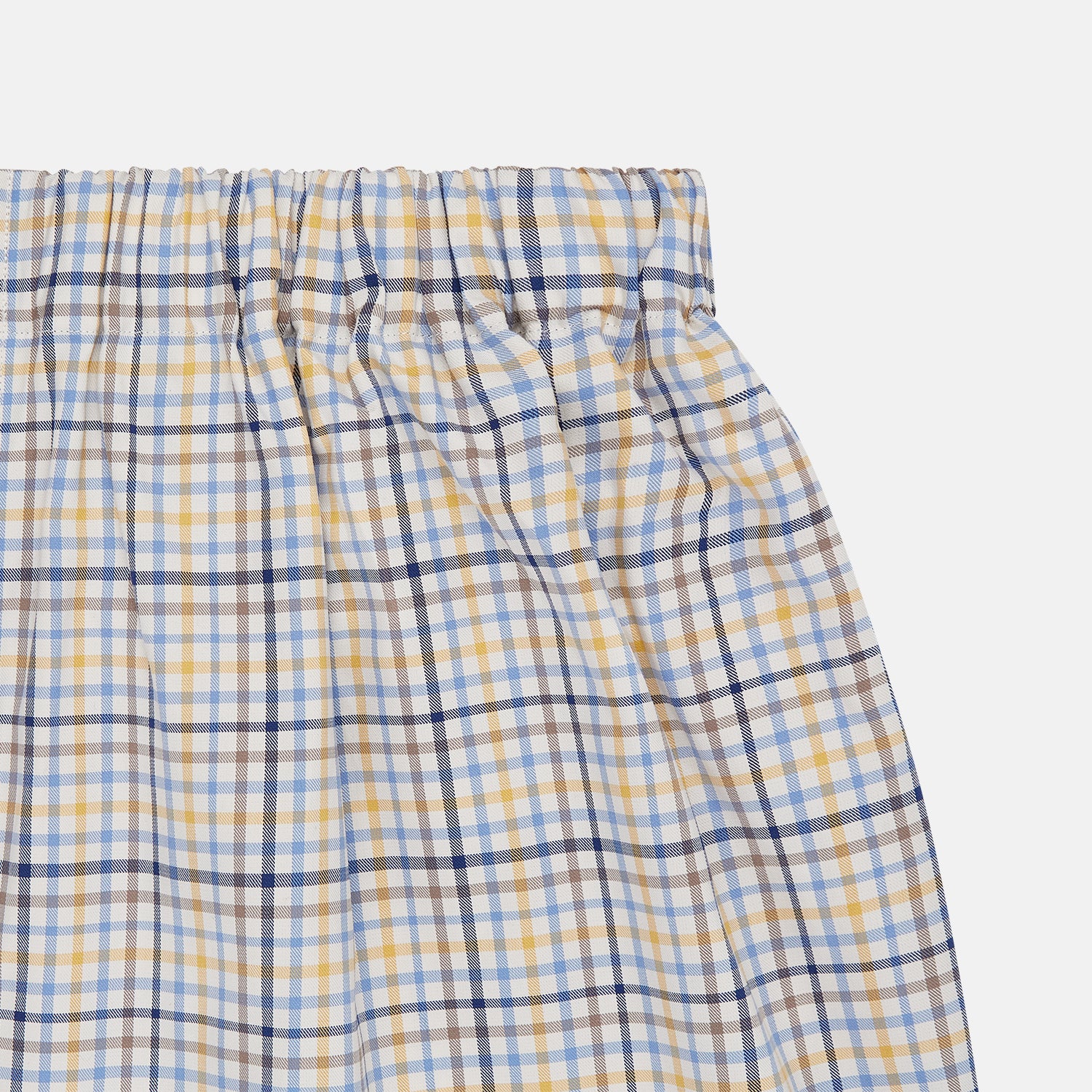 Image 2 of product Yellow Multi Check Cotton Boxer Shorts