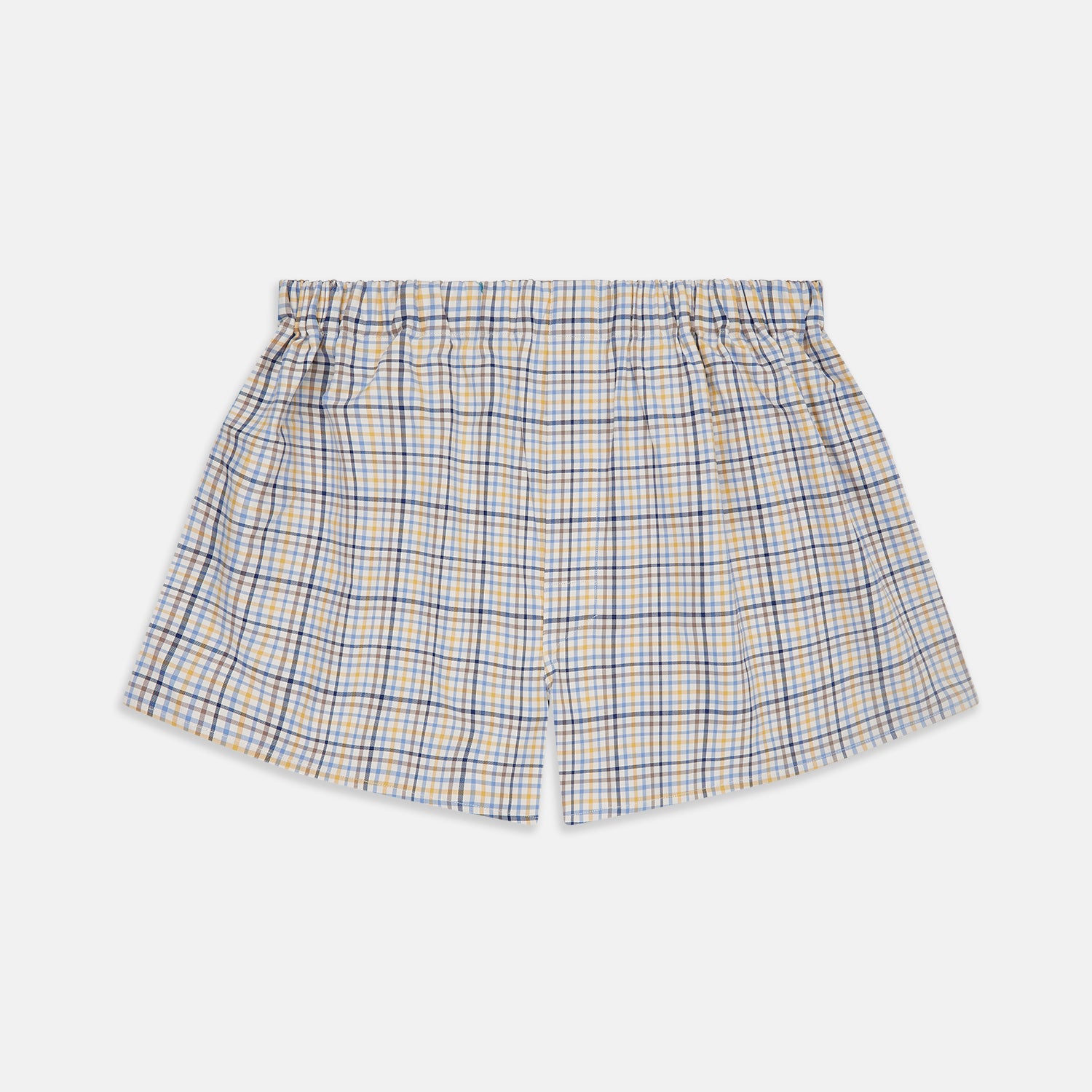 Image 1 of product Yellow Multi Check Cotton Boxer Shorts