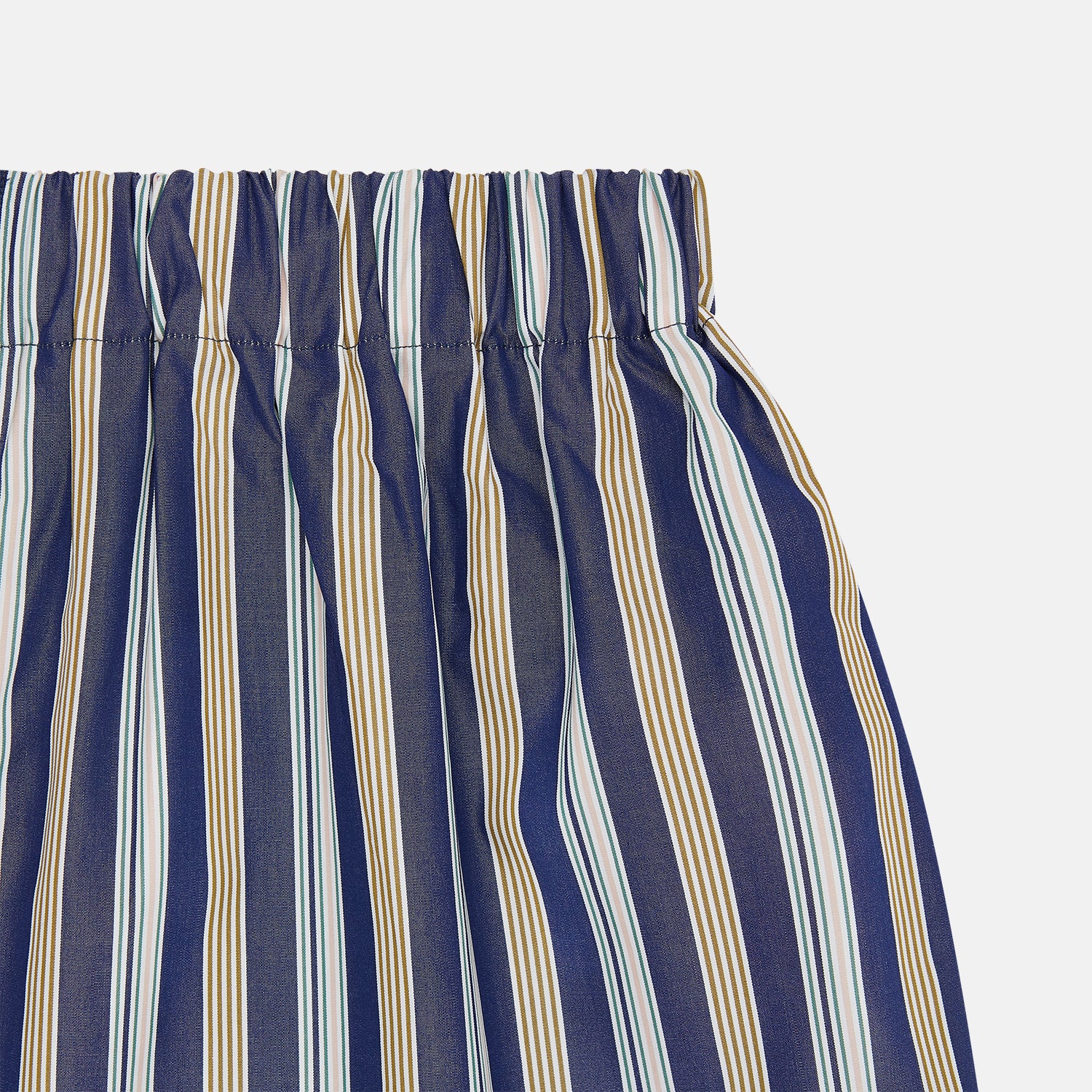 Image 2 of product Blue Multi Stripe Cotton Boxer Shorts