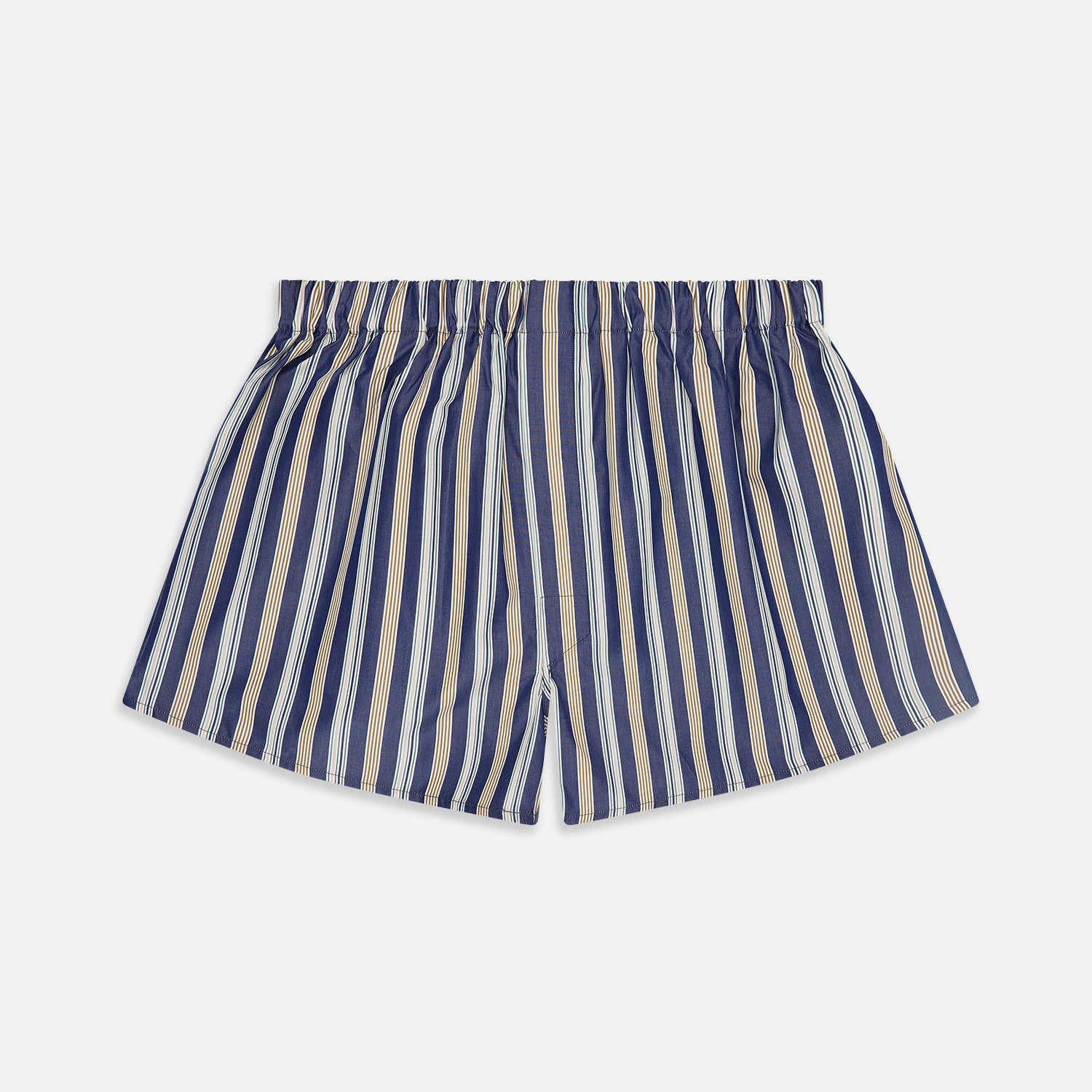Image 1 of product Blue Multi Stripe Cotton Boxer Shorts