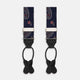 Navy Paisley Adjustable Silk Braces