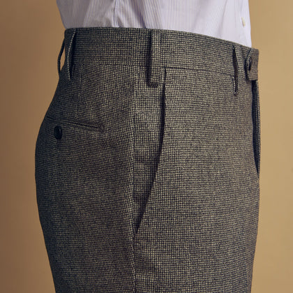 Grey Puppytooth Wool Manson Trouser Image 4