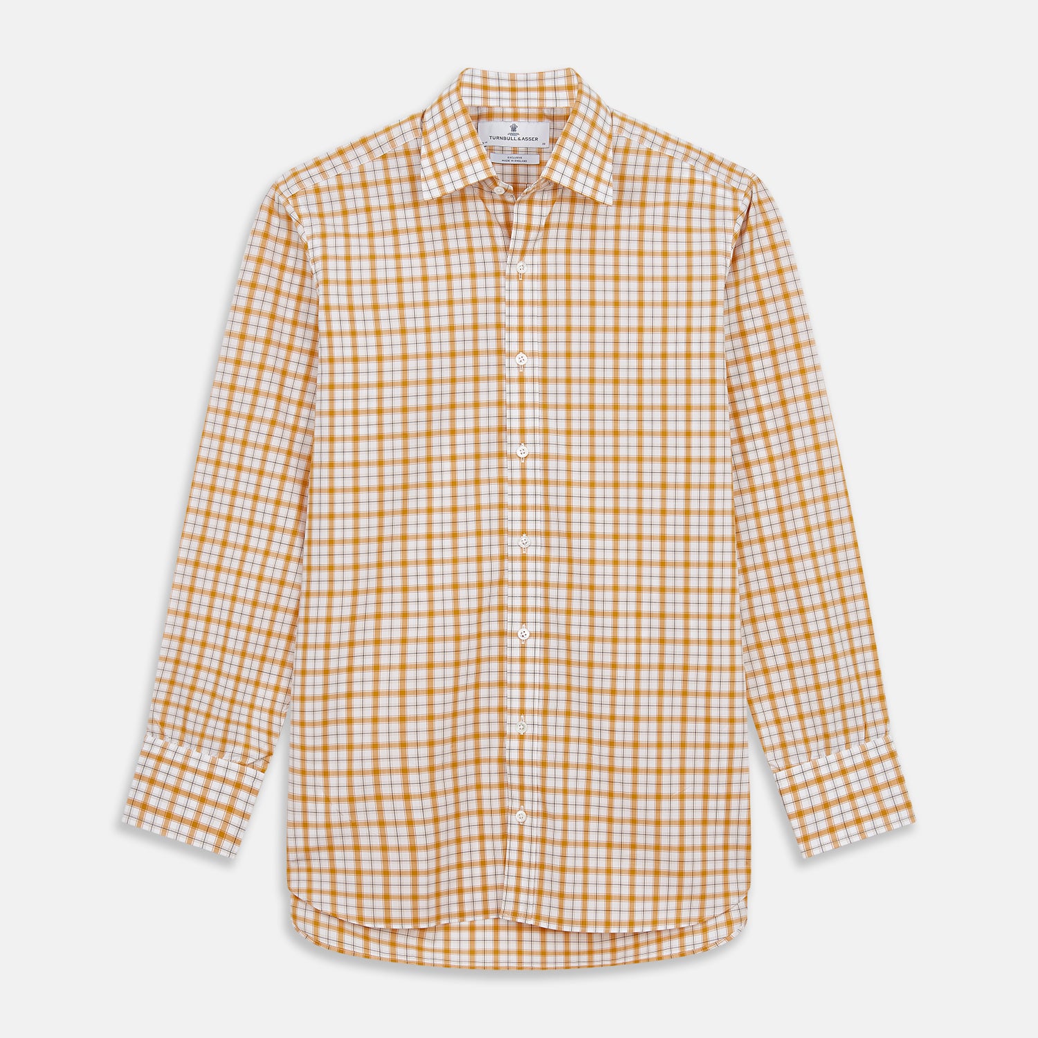 Multi Check Regular Fit Shirt T Collar 3 Button Cuffs