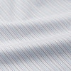 View 4 of product The Turnbull & Asser Purple Multi Stripe Tailored Fit Shelton Shirt features a Kent collar and buttoned cuffs, with a vertical pinstripe pattern, displayed flat on a white surface.