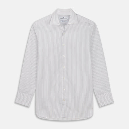 Purple Multi Stripe Tailored Fit Shelton Shirt