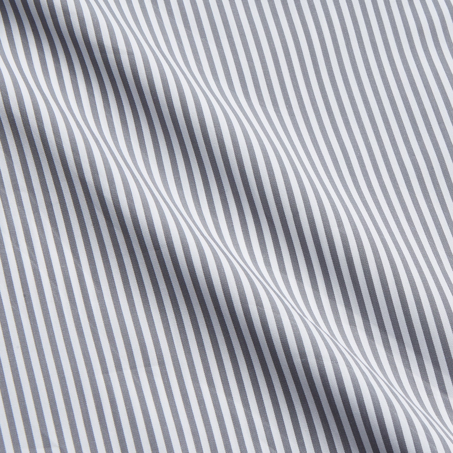 Image 4 of product Grey & White Stripe Weekend Fit Shirt with Derby Collar and 1 Button Cuffs