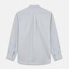 View 5 of product A grey Weekend Fit Shirt by Turnbull & Asser, featuring a Dorset collar and single button cuffs, is displayed against a plain white background.