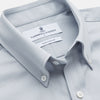 View 2 of product A grey Weekend Fit Shirt by Turnbull & Asser, featuring a Dorset collar and single button cuffs, is displayed against a plain white background.