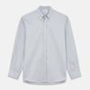 Grey Weekend Fit Shirt with Dorset Collar and 1 Button Cuffs