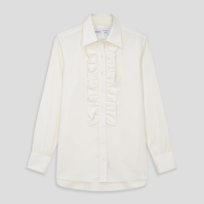 Turnbull and The Deck Cream Silk Romantic Shirt