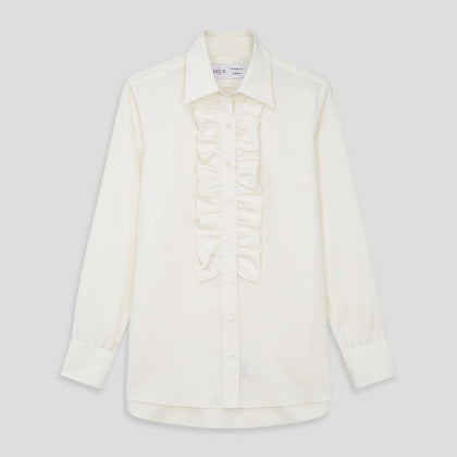 Turnbull and The Deck Cream Silk Romantic Shirt Image 11