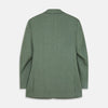 Green Wool and Linen Blend Barrington Blazer
