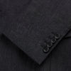 View 3 of product The Turnbull & Asser Charcoal Linen Safari Byron Jacket has a contemporary fit, notched lapel, front button closure, and four flap pockets—two chest and two waist—shown on a plain white background.