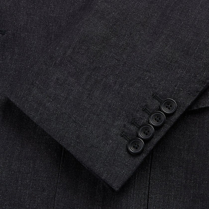 Charcoal Linen Safari Byron Jacket Image 2