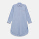 Pale Blue Multi Check Cotton Sussex Nightshirt