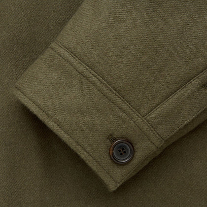 Green Quilted Cashmere Amhurst Overshirt Image 8