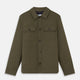 Green Quilted Cashmere Amhurst Overshirt