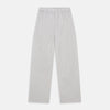 View 1 of product Turnbull & Asser’s Yellow and Green Stripe Cotton Hastings Pyjama Trousers feature a loose fit and elasticated drawstring waist, with thin blue, yellow, and green stripes—ideal for a comfortable night’s sleep. Shown on a white background.