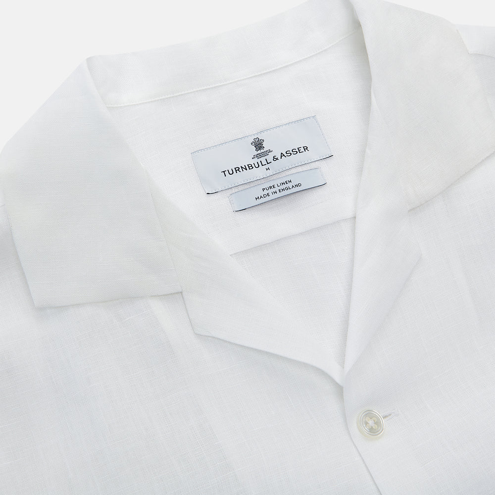 White Linen Holiday Fit Winnington Shirt
