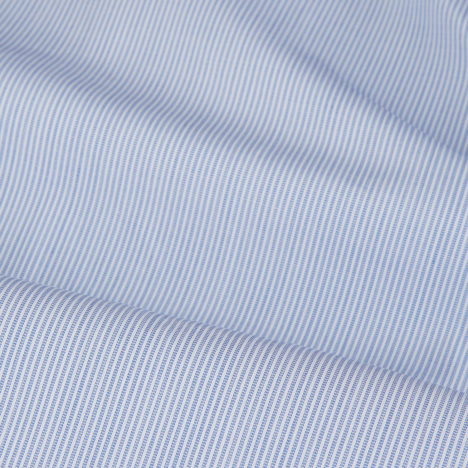 Blue and White Stripe Cotton Regular Fit Mayfair Shirt