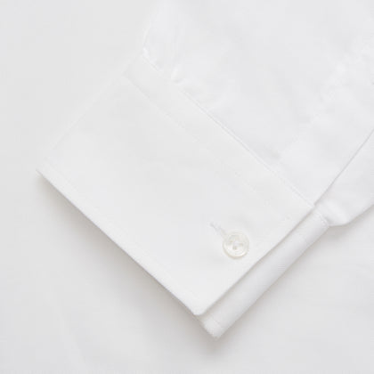 White Cotton Voile Weekend Fit Nevis Shirt Image 2