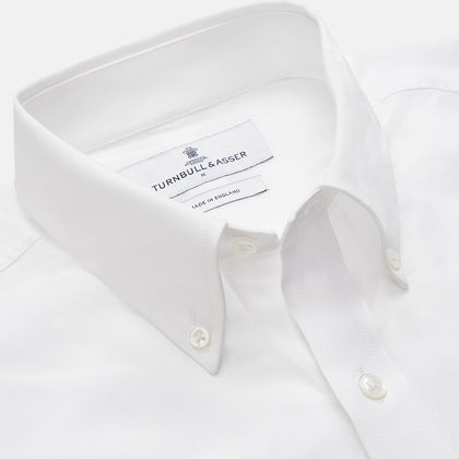 White Cotton Voile Weekend Fit Nevis Shirt