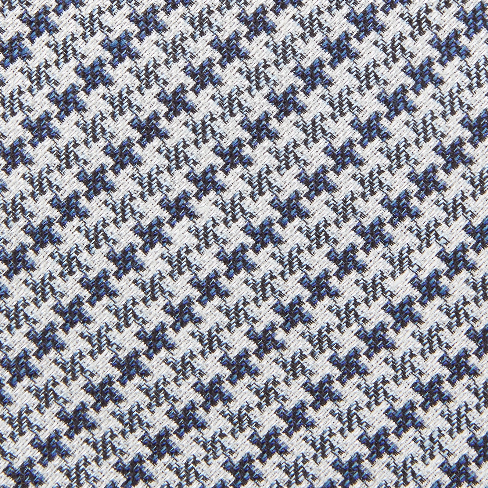 Blue Multi Puppytooth Silk Tie