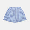 Blue Multi Check Cotton Godfrey Boxer Shorts