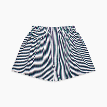 Green and Blue Stripe Cotton Godfrey Boxer Shorts Image 2