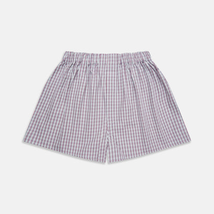 Red and Blue Multi Check Cotton Godfrey Boxers