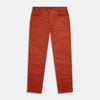 View 1 of product The Rust Cord Mylo Trousers by Turnbull & Asser feature a straight-leg fit, front and back pockets, belt loops, and a button closure—an ideal autumn-inspired choice for corduroy lovers.