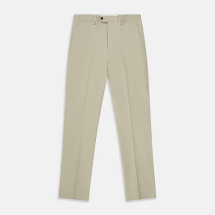 Cream Cotton Manson Trousers