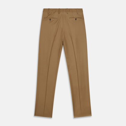 Brown Wool Single Pleat Gerry Trousers Image 2