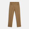 Brown Wool Single Pleat Gerry Trousers